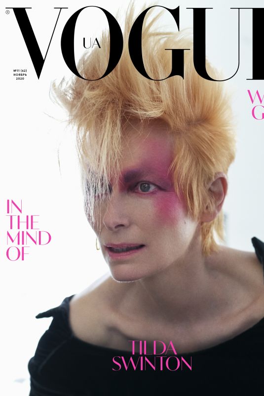 TILDA SWINTON in Vogue Magazine, Ukraine November 2020