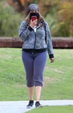 TYRA BANKS Out at a Park in Los Angeles 11/24/2020