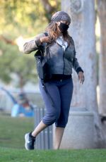 TYRA BANKS Out at a Park in Los Angeles 11/24/2020