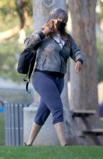 TYRA BANKS Out at a Park in Los Angeles 11/24/2020