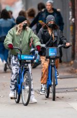 VANESSA HUDGENS and GG Magree on Citibikes Out in new York 11/15/2020