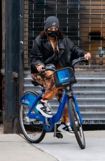 VANESSA HUDGENS and GG Magree on Citibikes Out in new York 11/15/2020