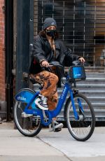 VANESSA HUDGENS and GG Magree on Citibikes Out in new York 11/15/2020