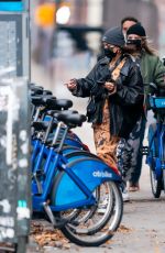 VANESSA HUDGENS and GG Magree on Citibikes Out in new York 11/15/2020
