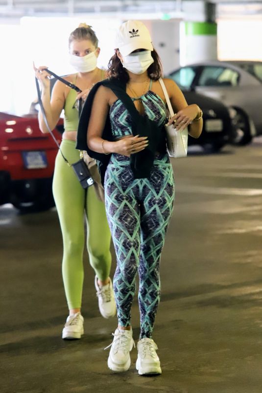 VANESSA HUDGENS and GG MAGREE Out Shopping in Beverly Hills 11/24/2020