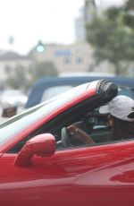 VANESSA HUDGENS Drives Her Ferrari Out in West Hollywood 11/23/2020