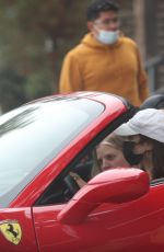 VANESSA HUDGENS Drives Her Ferrari Out in West Hollywood 11/23/2020