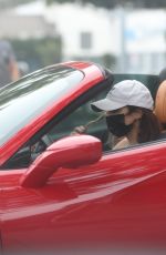 VANESSA HUDGENS Drives Her Ferrari Out in West Hollywood 11/23/2020