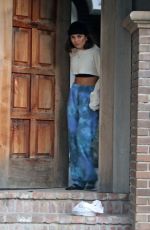 VANESSA HUDGENS Picking Up Food Delivery at Her Home in Los Angeles 11/18/2020