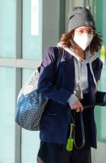 VANESSA HUDGENS with Her Dog at JFK Airport in New York 11/16/2020