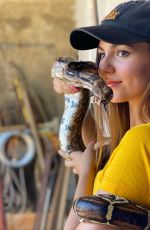 VICTORIA JUSTICE with a Snake - Instagram Photos 11/14/2020