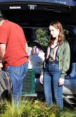 VICTORIA PEDRETTI on the Set of You, Third Season in Los Angeles 11/12/2020