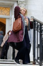 WHITNEY PEAK and EMILY ALYN LIND on the Set of Gossip Girl in New York 11/23/2020