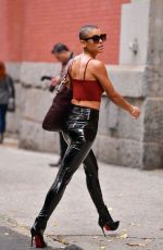 WHITNEY PEAK and JORDAN ALEXANDER at Gossip Girl Set in New York 11/17/2020