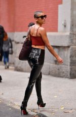 WHITNEY PEAK and JORDAN ALEXANDER at Gossip Girl Set in New York 11/17/2020
