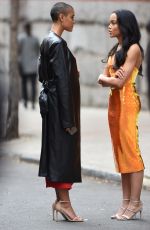 WHITNEY PEAK and JORDAN ALEXANDER on the Set of Gossip Girl in New York 11/17/2020