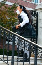 WHITNEY PEAK on the Set of Gossip Girl in New York 11/23/2020