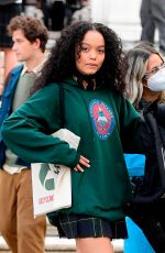 WHITNEY PEAK on the Set of Gossip Girl in New York 11/24/2020