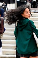 WHITNEY PEAK on the Set of Gossip Girl in New York 11/24/2020