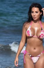 YAZMIN OUKHELLOU in Bikini at a Beach in Turkey, October 2020