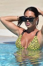 YAZMIN OUKHELLOU in Bikini at a Pool in Turkey, November 2020