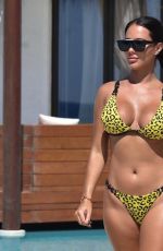 YAZMIN OUKHELLOU in Bikini at a Pool in Turkey, November 2020