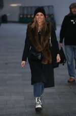 ZOE HARDMAN in a Warm Coat Arrives at Global Studio in London 11/28/2020