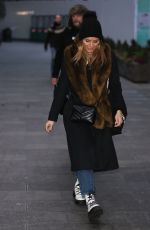 ZOE HARDMAN in a Warm Coat Arrives at Global Studio in London 11/28/2020