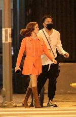ZOEY DEUTCH on the Set of Justin Bieber