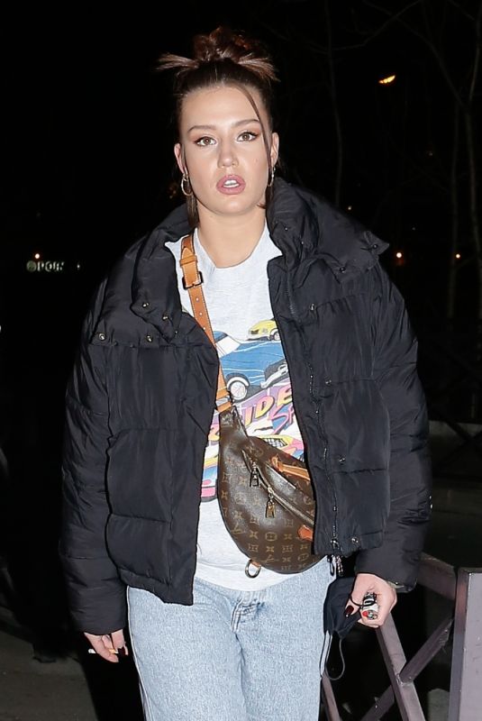 ADELE EXARCHOPOULOS Leaves Quotidien TV Set in Paris 12/07/2020