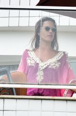 ALESSANDRA AMBROSIO on Balcony of Her Hotel in Florianopolis 12/25/2020