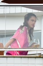 ALESSANDRA AMBROSIO on Balcony of Her Hotel in Florianopolis 12/25/2020