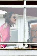 ALESSANDRA AMBROSIO on Balcony of Her Hotel in Florianopolis 12/25/2020