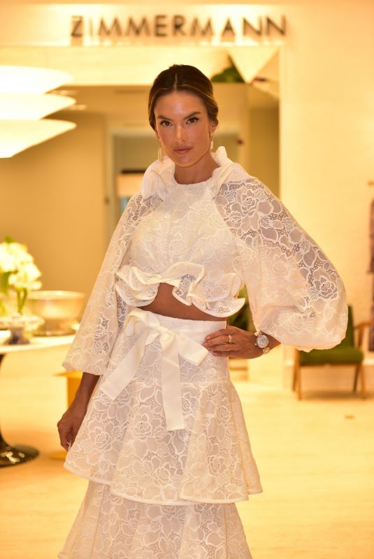 ALESSANDRA AMBROSIO Promotes New Zimmerman Store in Sao Paulo 12/08/2020