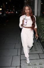 ALEXANDRA BURKE Leaves Anthony Joshua Gym in London 12/06/2020