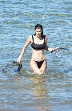 ALEXANDRA DADDARIO in a Black Bikini at a Beach in Maui 12/01/2020