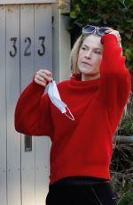 ALI LARTER Out with Her Mother in Santa Monica 12/25/2020