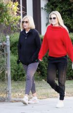 ALI LARTER Out with Her Mother in Santa Monica 12/25/2020