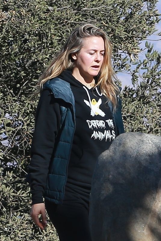 ALICIA SILVERSTON Out Hiking in Los Angeles 12/20/2020
