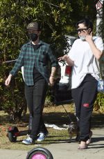 AMANDA BYNES Out with a Friend in Los Angeles 12/02/2020