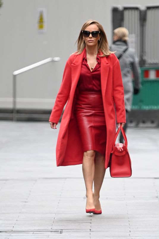 AMANDA HOLDEN All in Red at Global Radio in London 12/09/2020