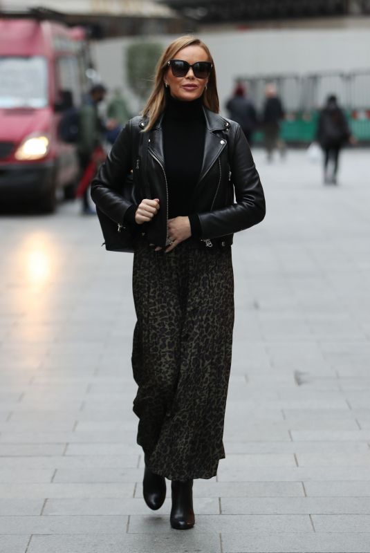 AMANDA HOLDEN Arrives at Global Radio in London 12/10/2020