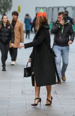 AMANDA HOLDEN Leaves Global Radio Party in London 12/17/2020
