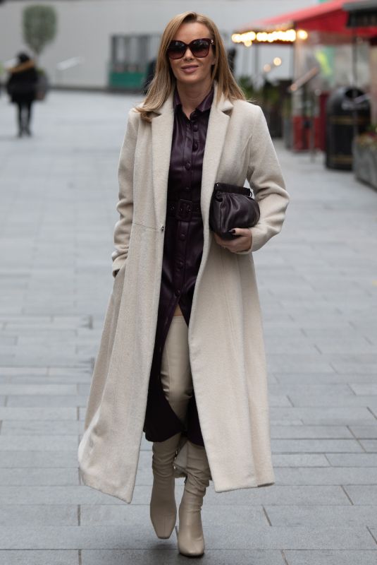 AMANDA HOLDEN Leaves Heart FM Studio in London 12/07/2020