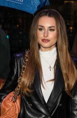 AMBER DAVIES at A Christmas Carol Press Night at Dominion Theatre in London 12/14/2020