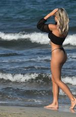 AMBER TURNER in Bikini at a Beach in Dubai 12/25/2020