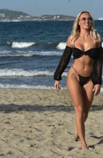 AMBER TURNER in Bikini at a Beach in Dubai 12/25/2020