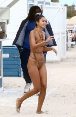 AMBRA GUTIERREZ in Bikini at a Beach in Miami 12/12/2020