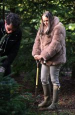 AMY CHILDS on the Set of The Only Way is Essex Christmas Special in London 11/30/2020