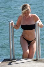 AMY HART in Bikini at a Pool in Portugal 09/28/2020